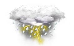 leichtes Gewitter leichtes Gewitter